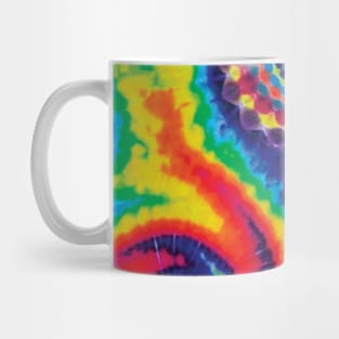 Mandala Mini Spiral Crumble Rainbow Tie Dye Mug